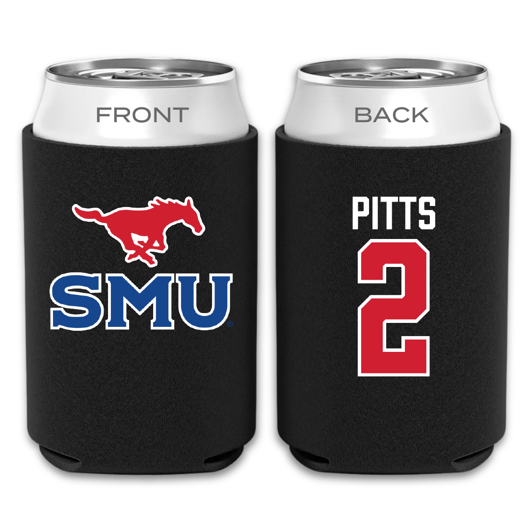 Southern Methodist University Basketball Black Can Cooler - #2 TK Pitts