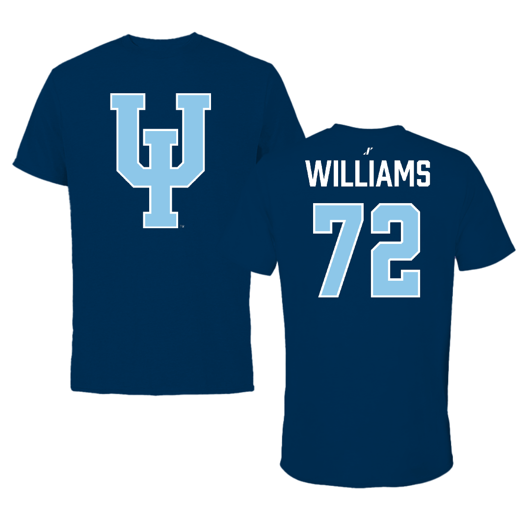 Upper Iowa University Football Navy Tee - #72 Caleb Williams