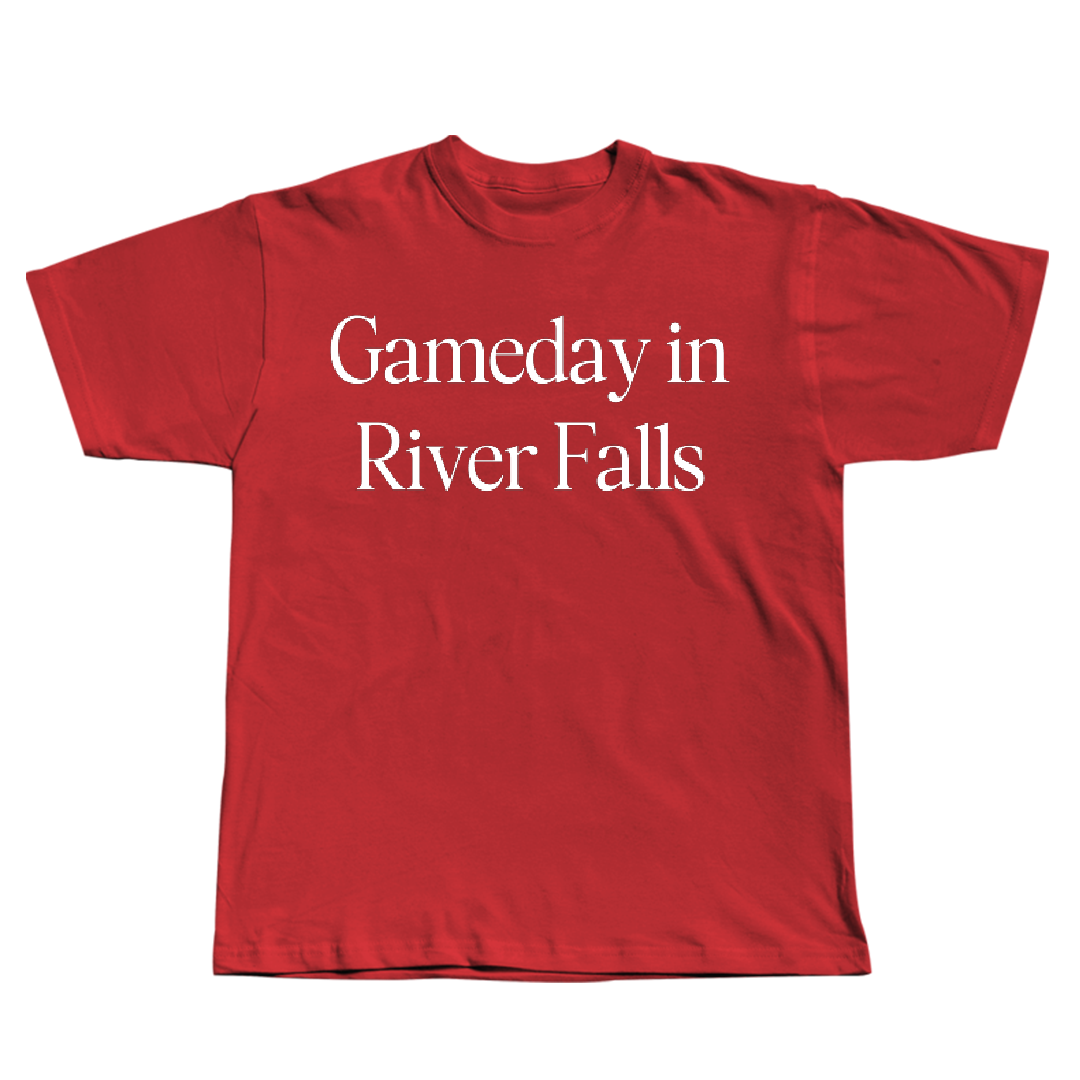 University of Wisconsin-River Falls Basketball (W) Red Gameday Tee - #14 Savannah Leopold