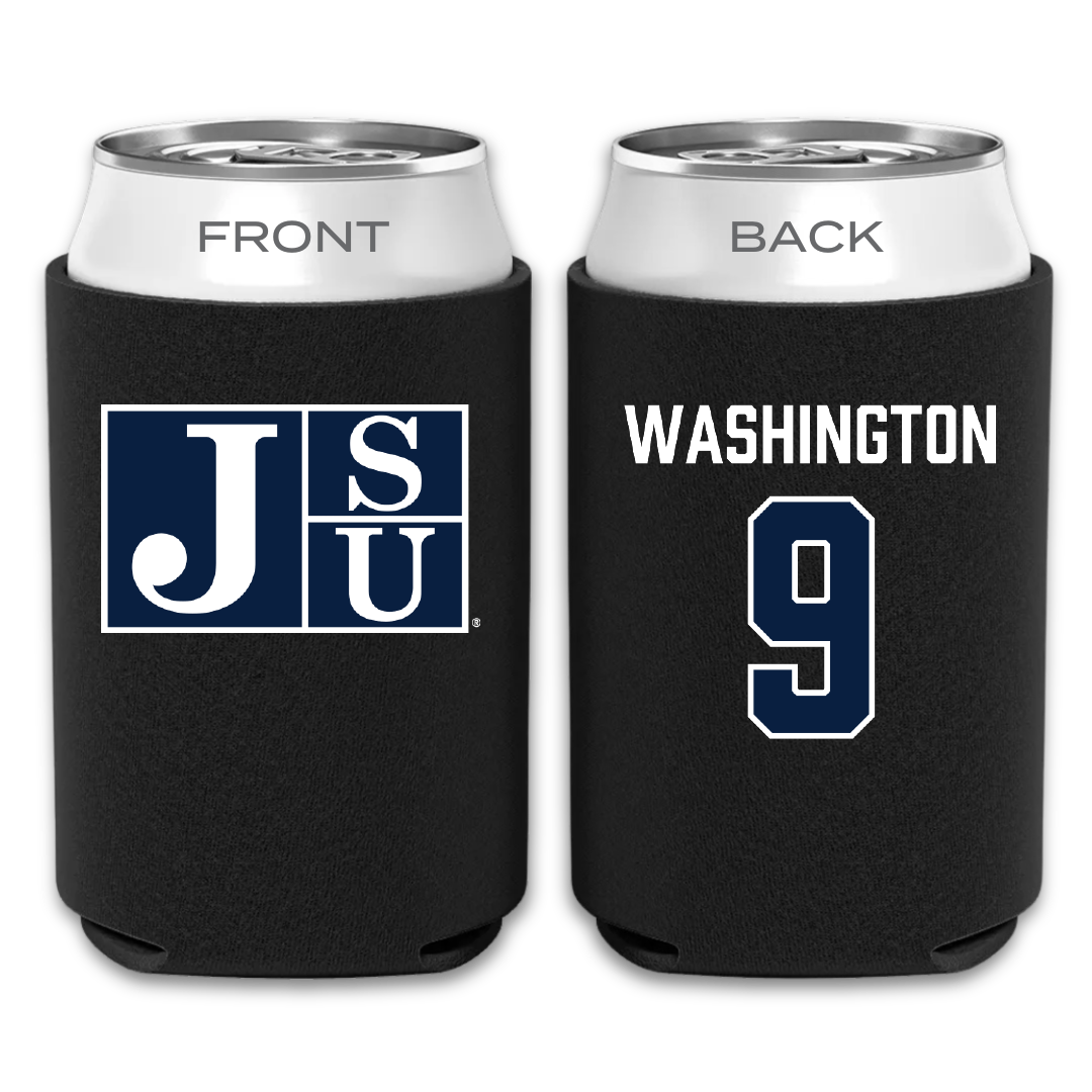 Jackson State University Football Black Can Cooler - #9 BJ Washington