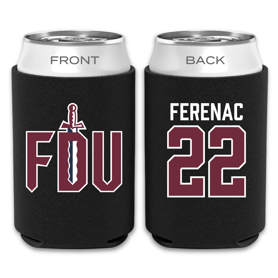 Fairleigh Dickinson University-Metropolitan Campus Soccer Black Can Cooler - #22 Alex Ferenac