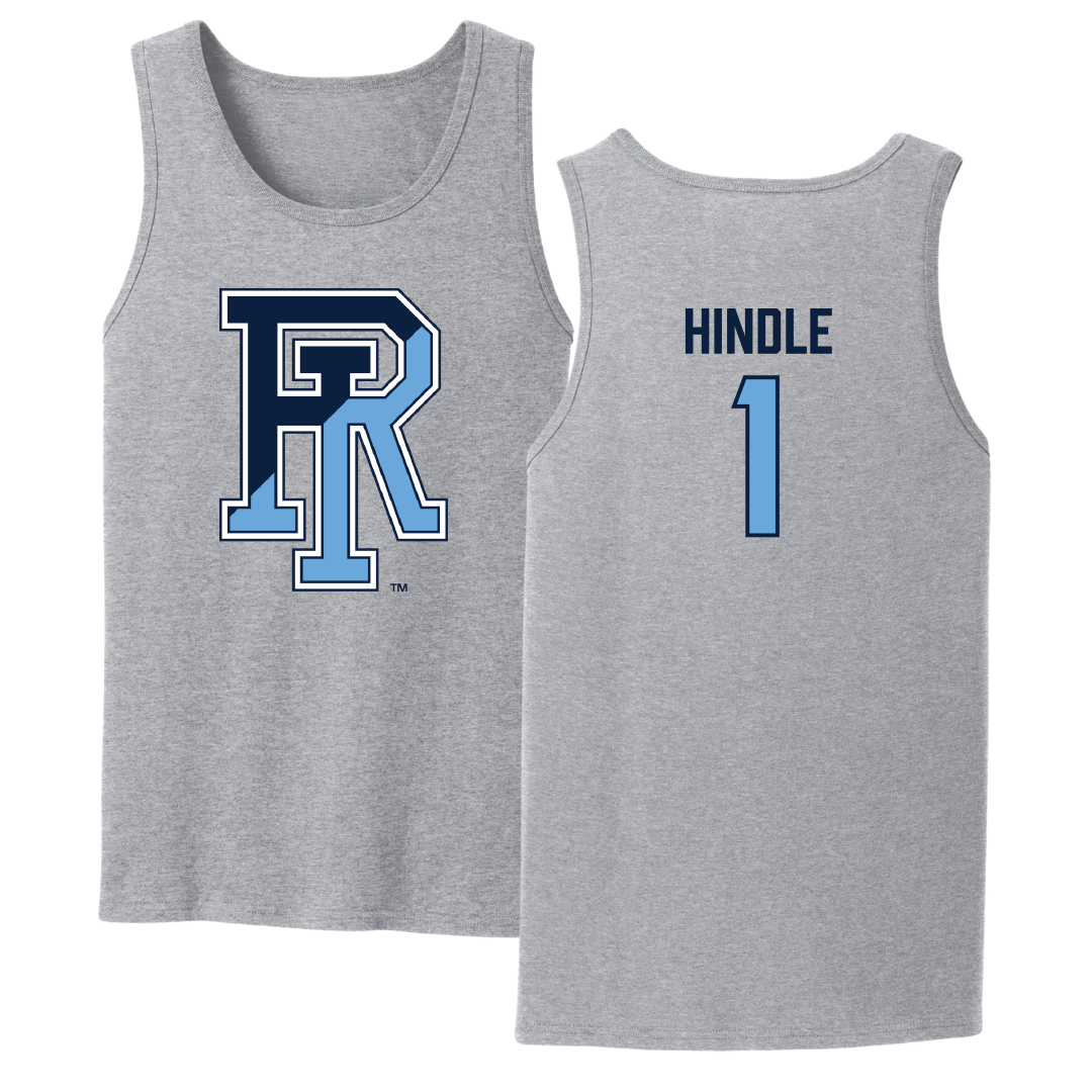 University of Rhode Island Baseball Sport Gray Tank Top - #1 Will Hindle