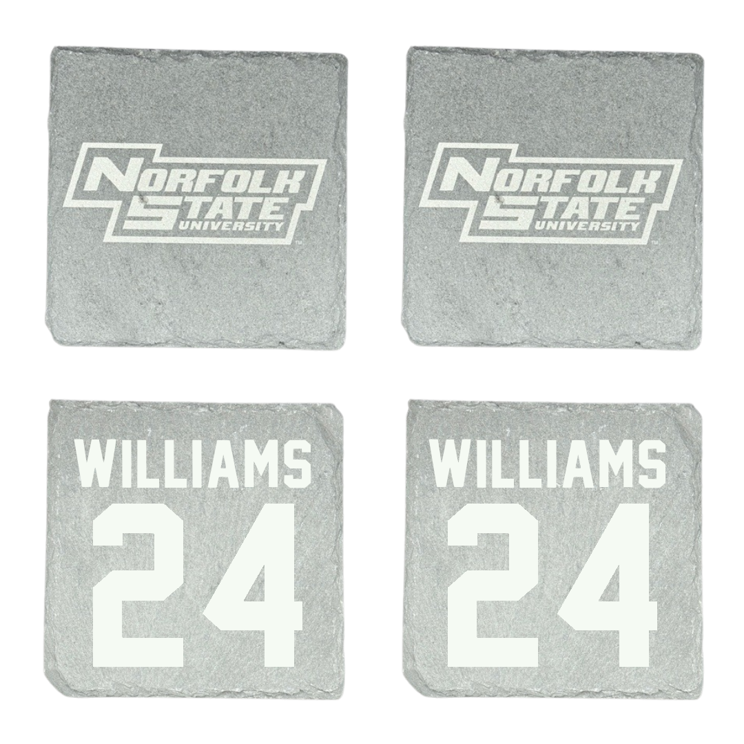 Norfolk State University Basketball Stone Coaster (4 Pack)  - #24 Da'naijah Williams