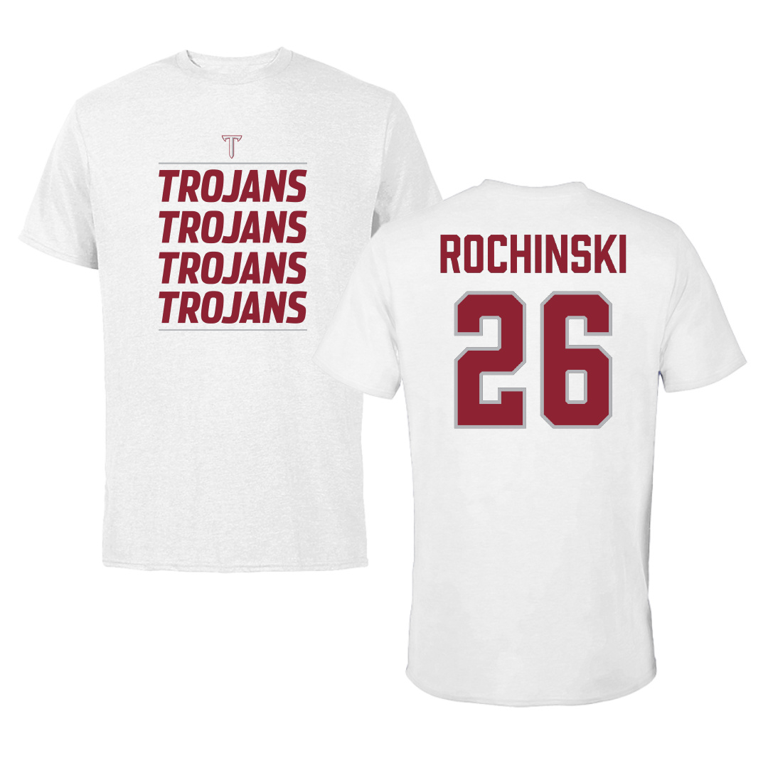 Troy University Softball White General Tee - #26 Kalee Rochinski