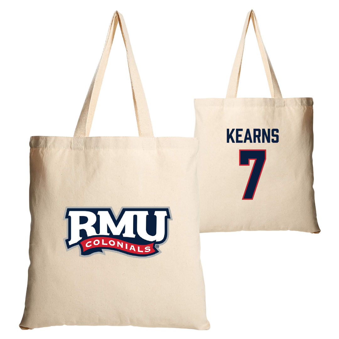 Robert Morris University Soccer Tan Canvas Tote Bag - #7 Malia Kearns