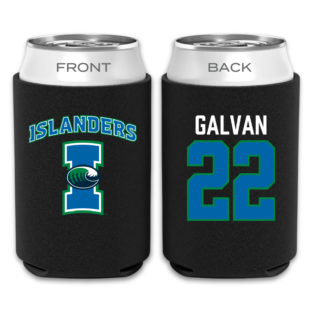 Texas A&M University-Corpus Christi Softball Black Can Cooler - #22 Siarah Galvan