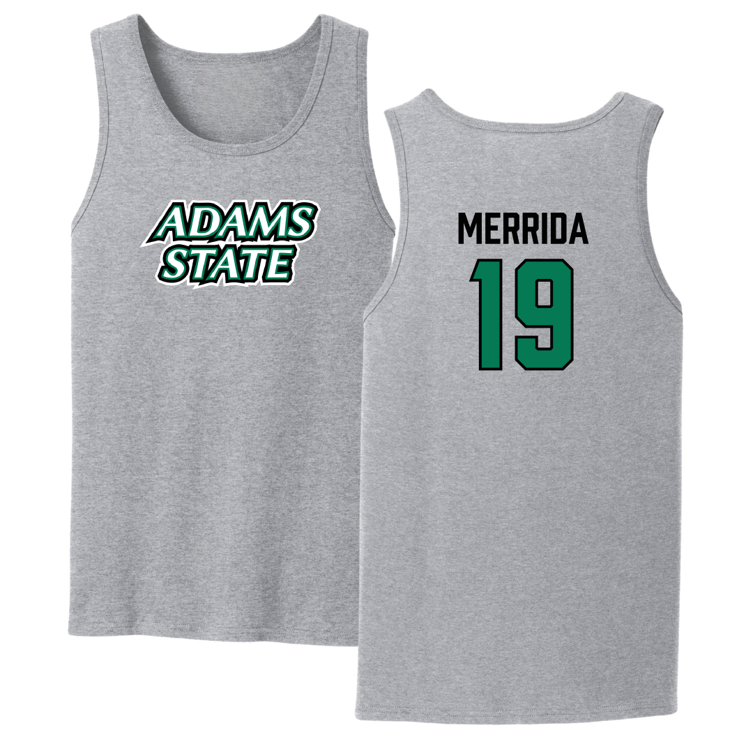 Adams State University Football Sport Gray Tank Top - #19 Ahmare Merrida