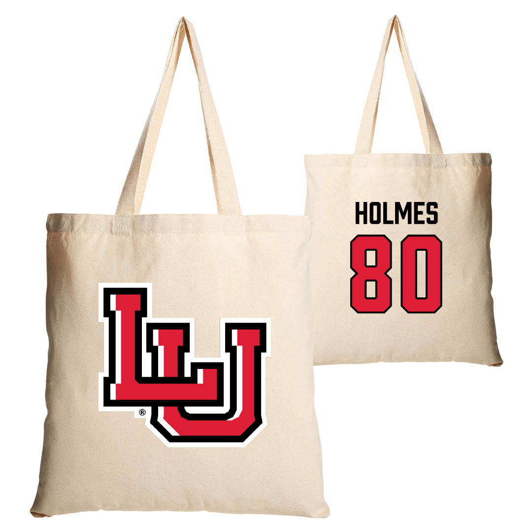Lamar University Football Tan Canvas Tote Bag - #80 Carter Holmes