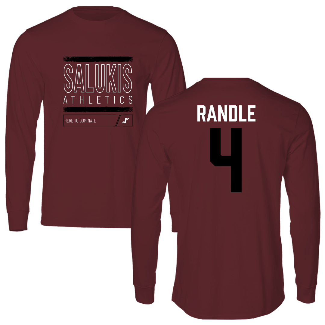 Southern Illinois University at Carbondale Basketball Maroon Dominate Long Sleeve - #4 Laniah Randle