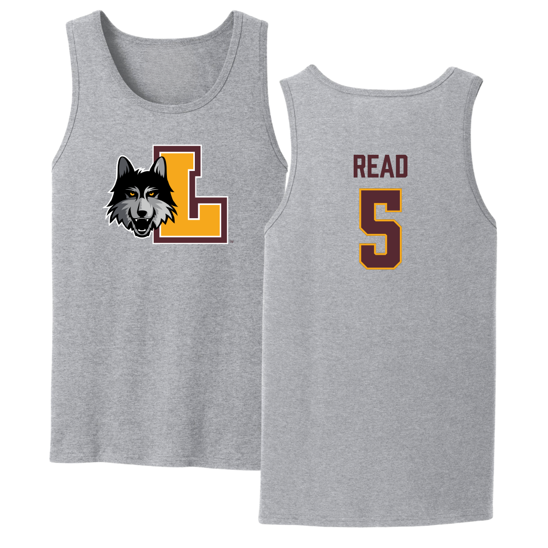 Loyola University-Chicago Volleyball Sport Gray Tank Top - #5 Jake Read