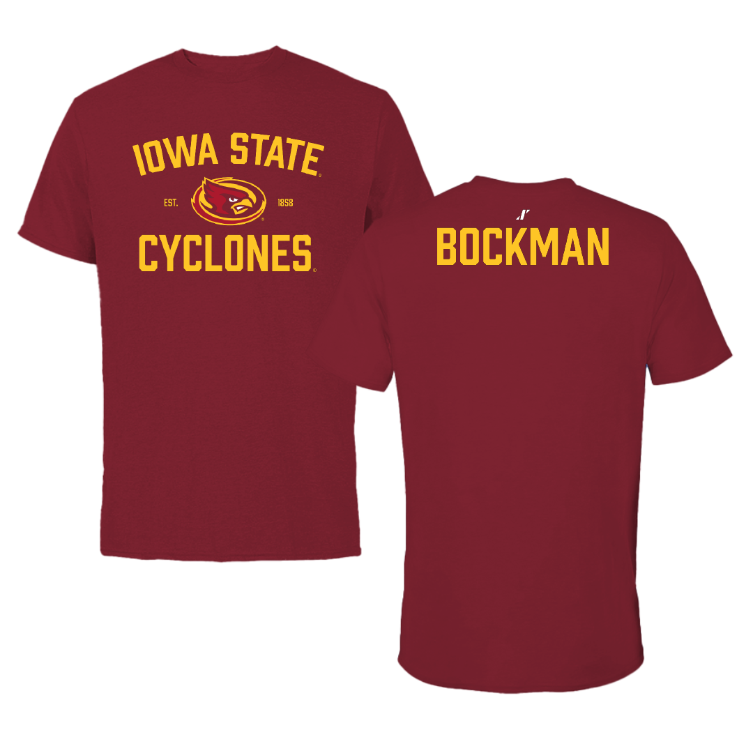 Iowa State University Wrestling Cardinal General Tee - Evan Bockman
