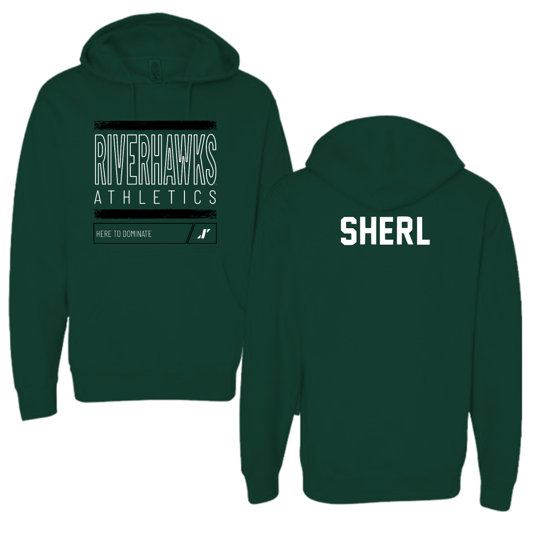 Northeastern State University Baseball Forest Green Dominate Hoodie - Gannon Sherl