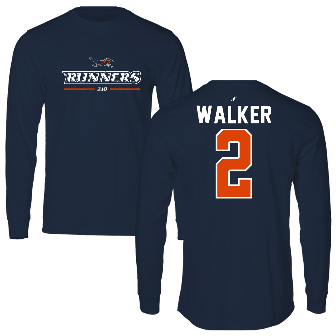 University of Texas at San Antonio Baseball Navy General Performance Long Sleeve - #2 Isaiah Walker