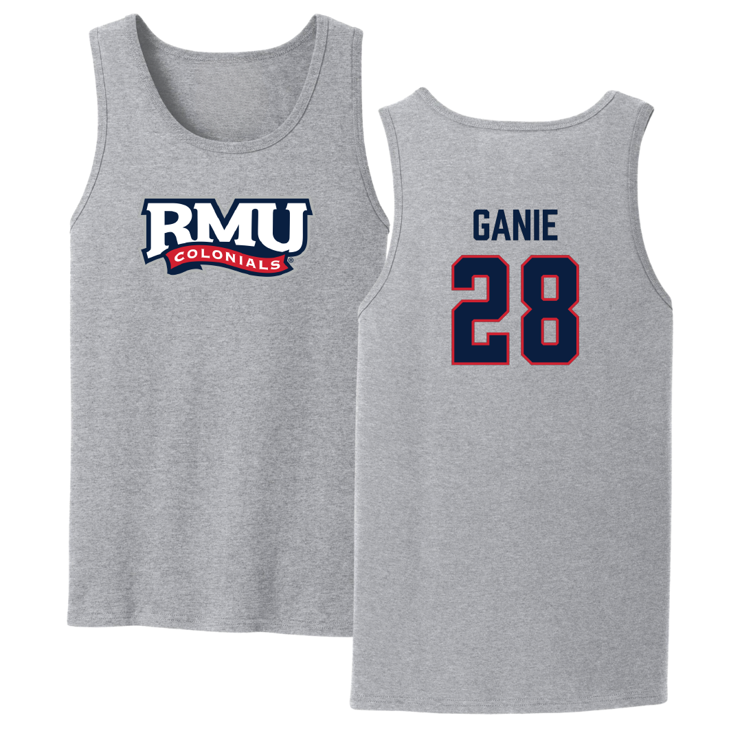 Robert Morris University Ice Hockey Sport Gray Tank Top - #28 Logan Ganie