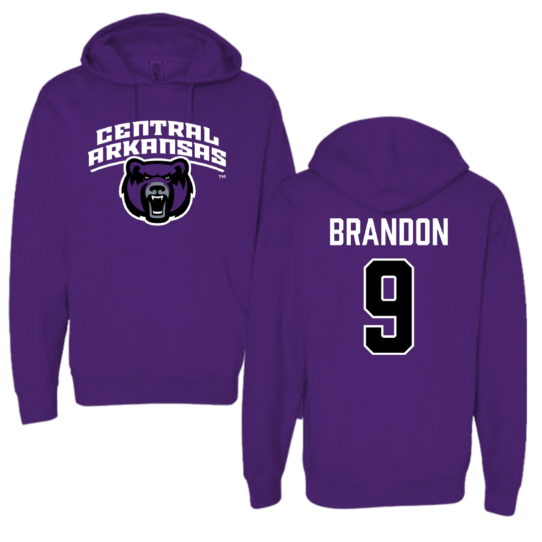 University of Central Arkansas Softball Purple Hoodie - #9 Trinity Brandon