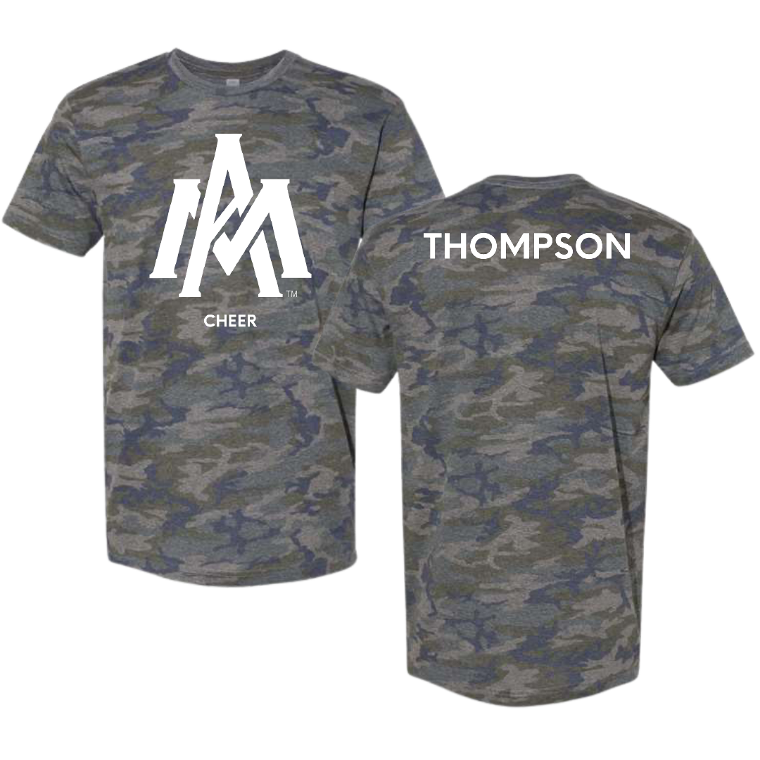 University of Arkansas-Monticello Cheer Vintage Camo Tee - Sarah Thompson