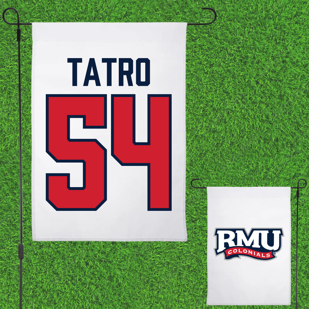 Robert Morris University Softball White Garden Flag - #54 Kailani Tatro