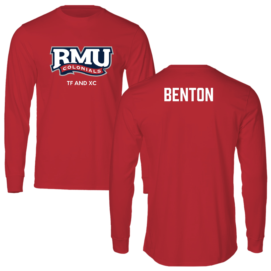Robert Morris University TF and XC Red Performance Long Sleeve - Ny'Asia Benton