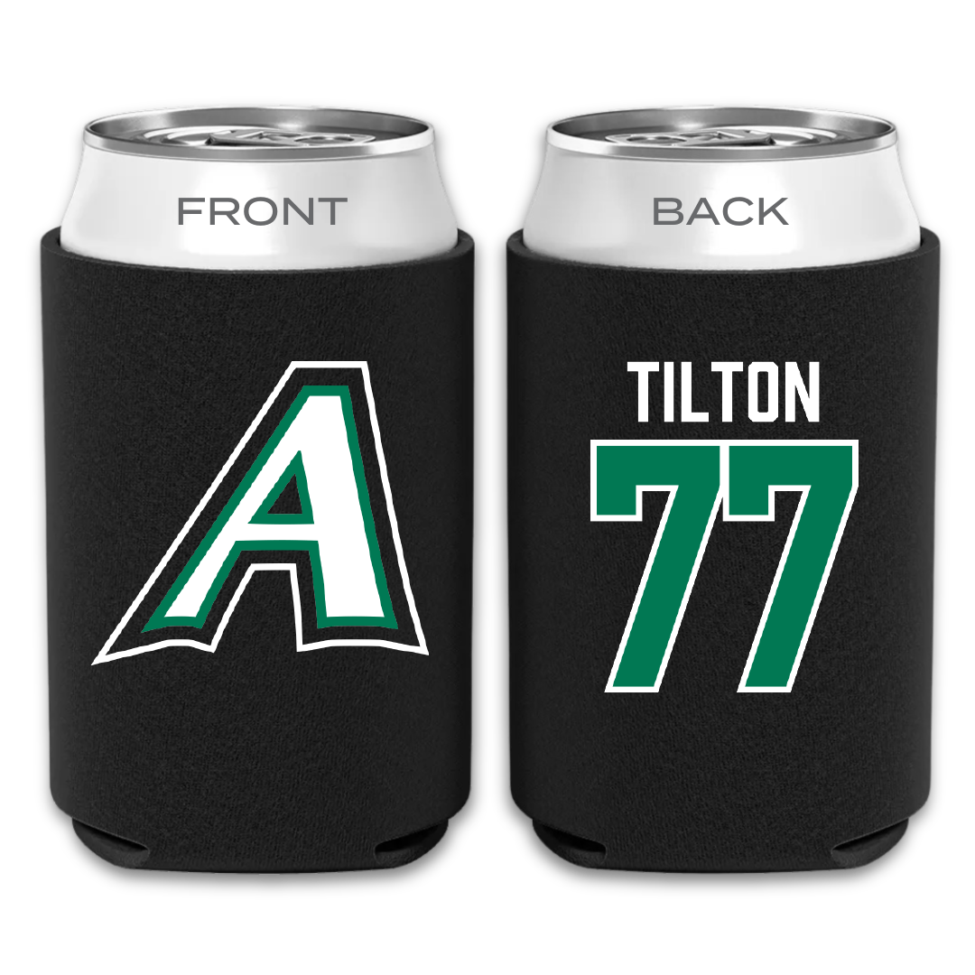 Adams State University Football Black Can Cooler - #77 Wyatt Tilton