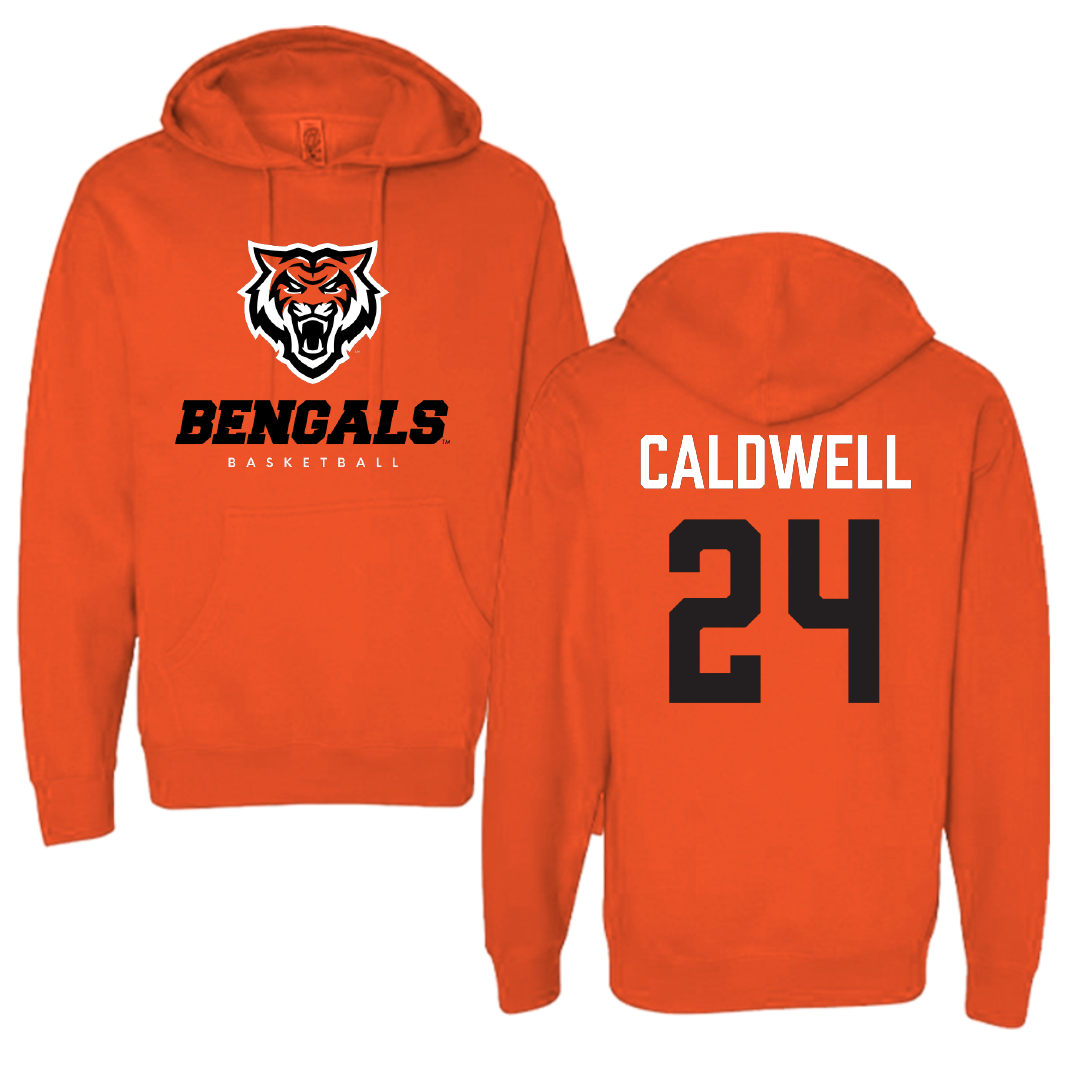 Idaho State University Basketball Orange Hoodie - #24 Aspen Caldwell