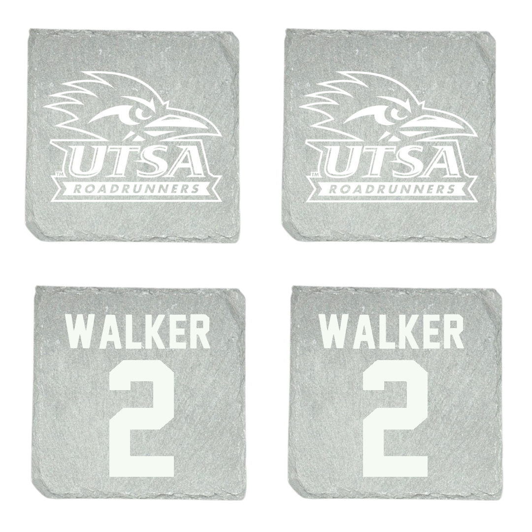 University of Texas at San Antonio Baseball Stone Coaster (4 Pack)  - #2 Isaiah Walker