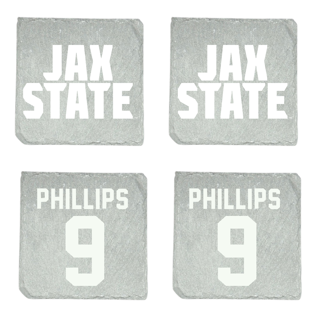 Jacksonville State University Softball Stone Coaster (4 Pack)  - #9 Ashley Phillips