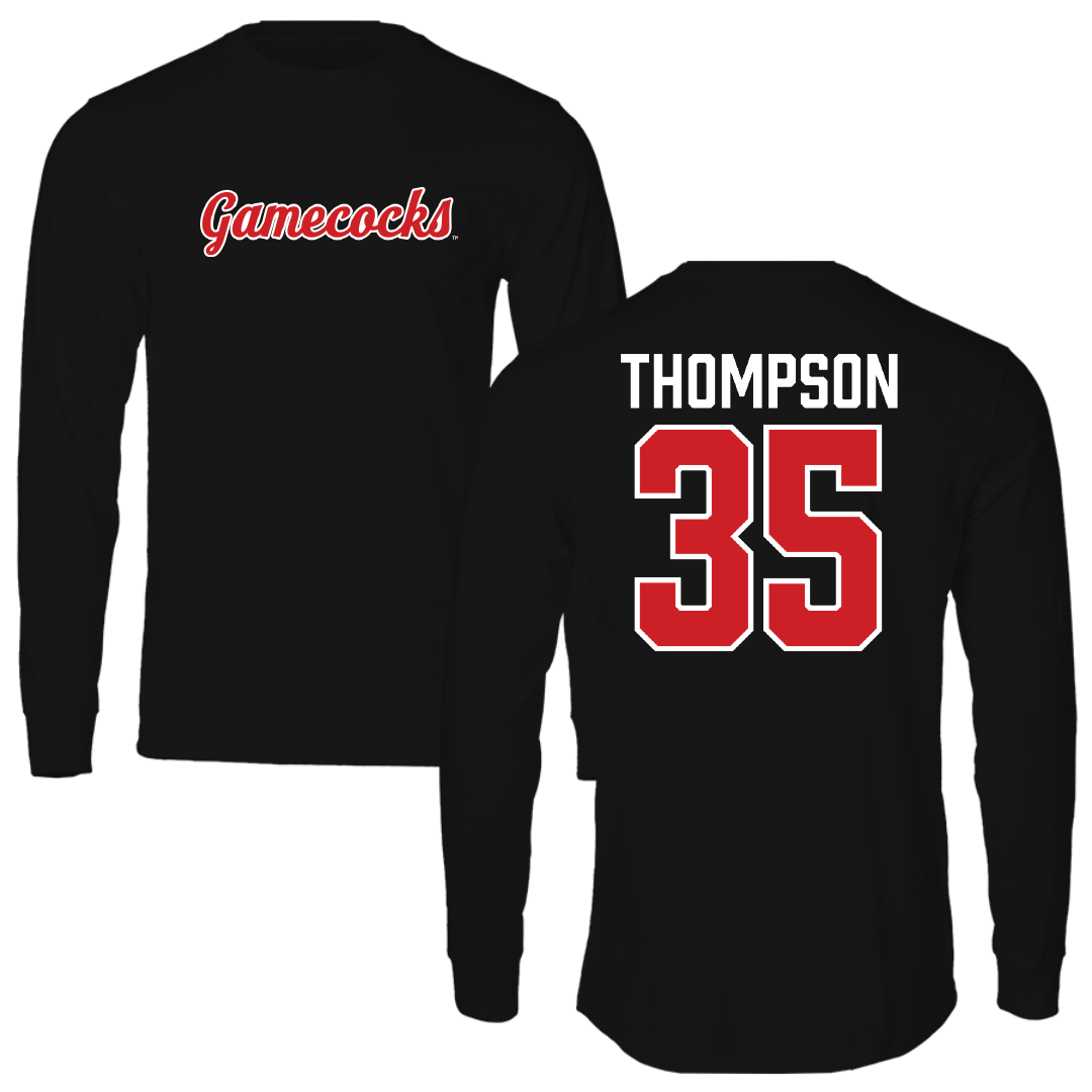 Jacksonville State University Football Black Long Sleeve - #35 Aidan Thompson