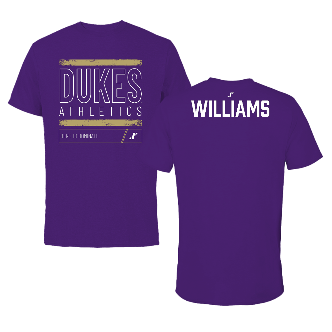 James Madison University Tennis Purple Dominate Tee - Sophie Williams