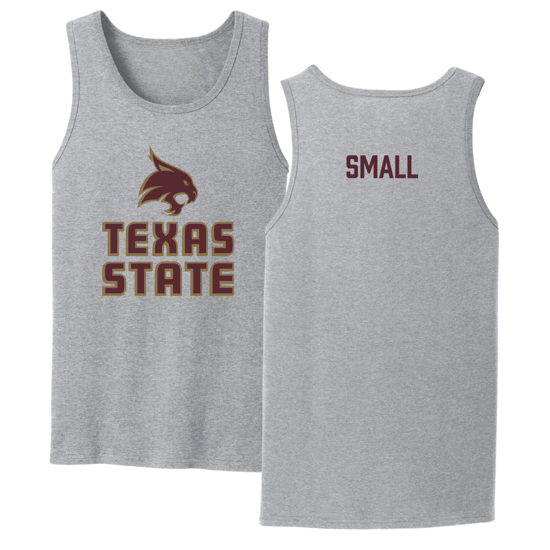 Texas State University TF and XC Sport Gray Tank Top - Lauryn Small