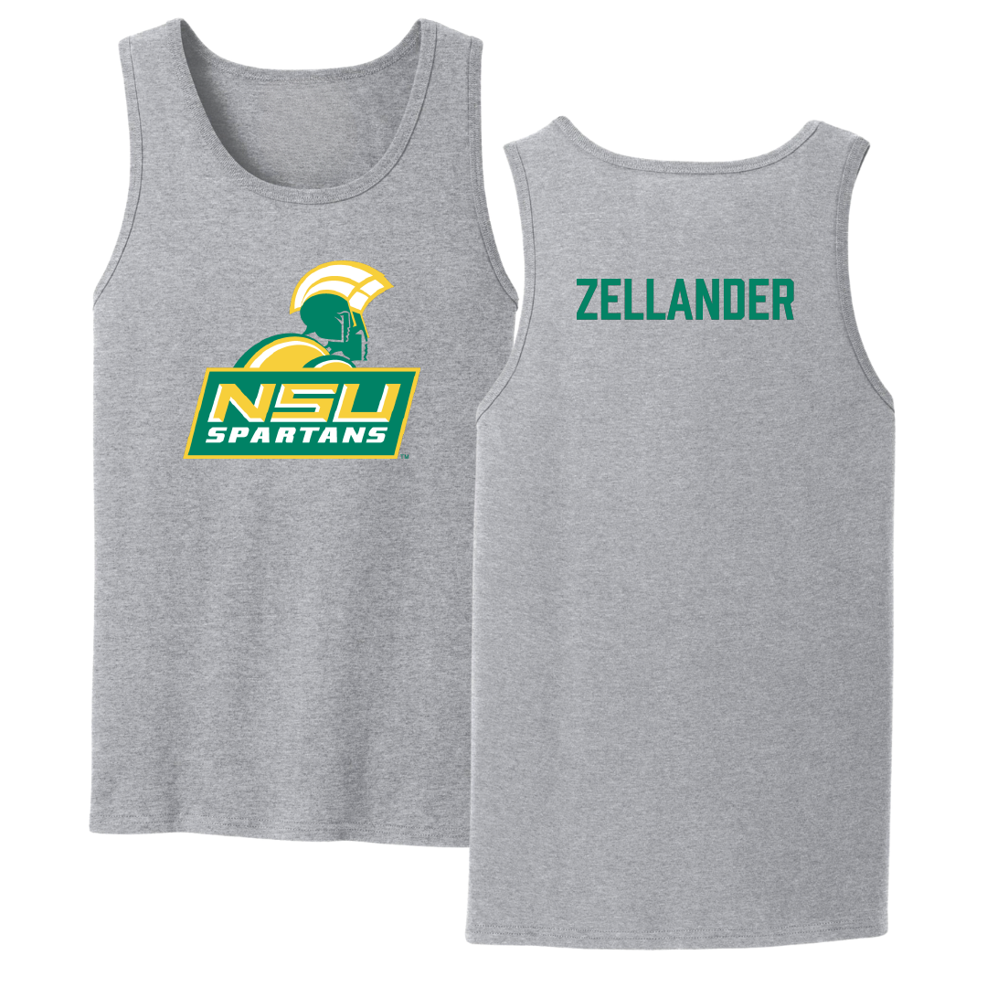 Norfolk State University TF and XC Sport Gray Tank Top - Jeremiah Zellander