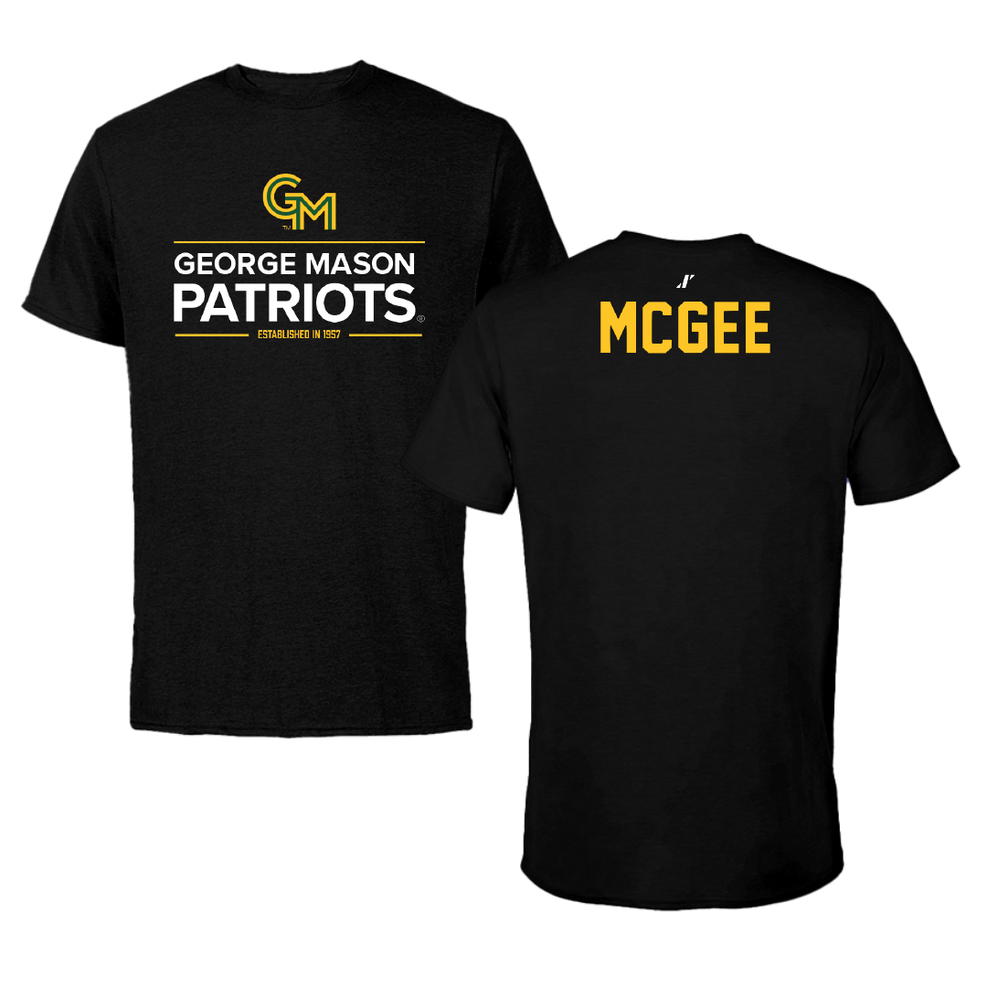 George Mason University Wrestling Black General Performance Tee - DJ McGee