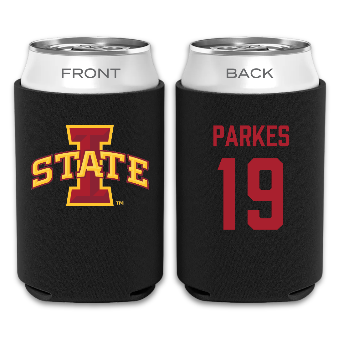 Iowa State University Football Black Can Cooler - #19 Michael Parkes
