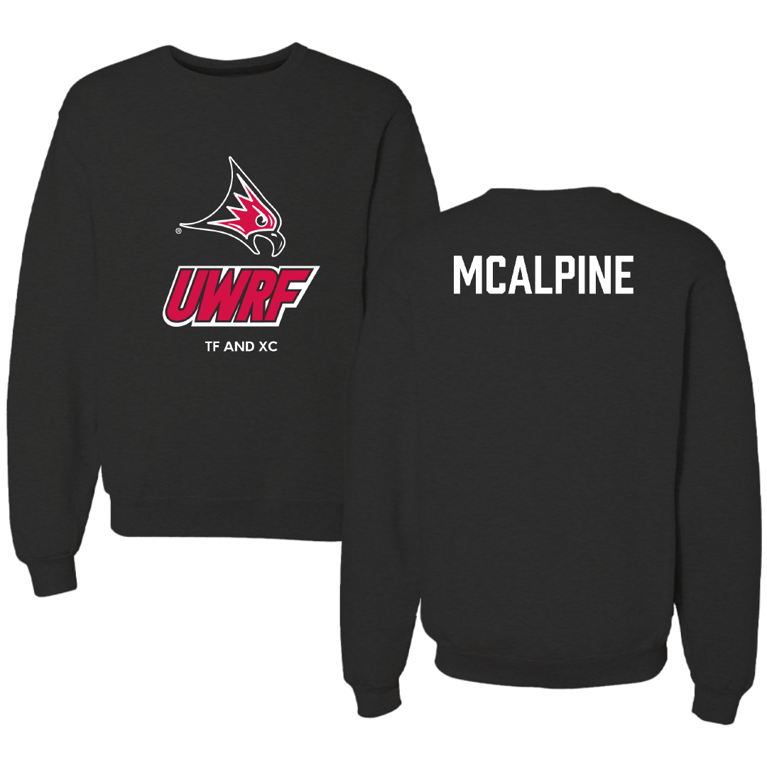 University of Wisconsin-River Falls TF and XC Black Crewneck - Jaidyn McAlpine