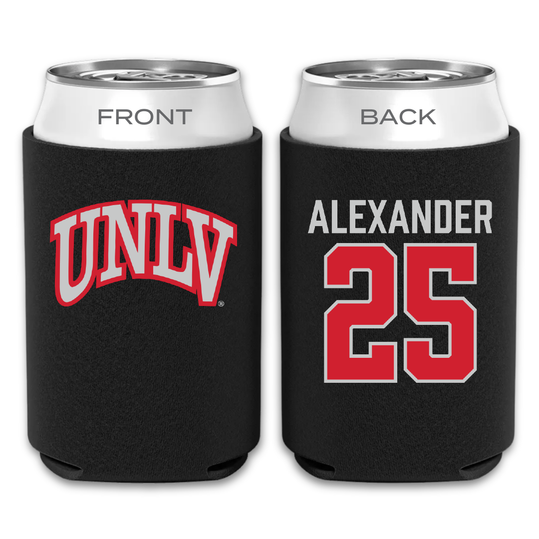 University of Nevada-Las Vegas Basketball Black Can Cooler - #25 Aaliyah Alexander