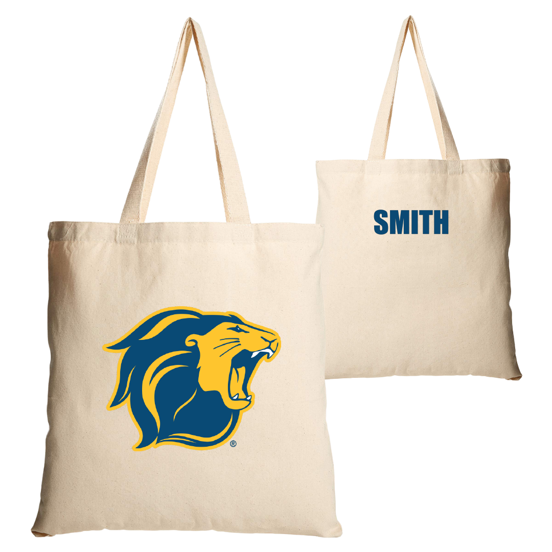 The College of New Jersey TF and XC Tan Canvas Tote Bag - Tyler Smith