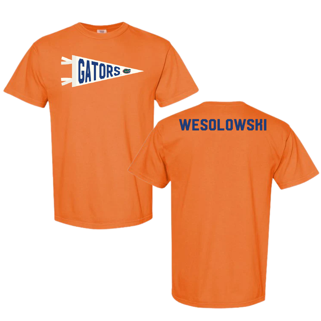 University of Florida Softball Orange Pennant Comfort Colors Tee - Ella Wesolowski