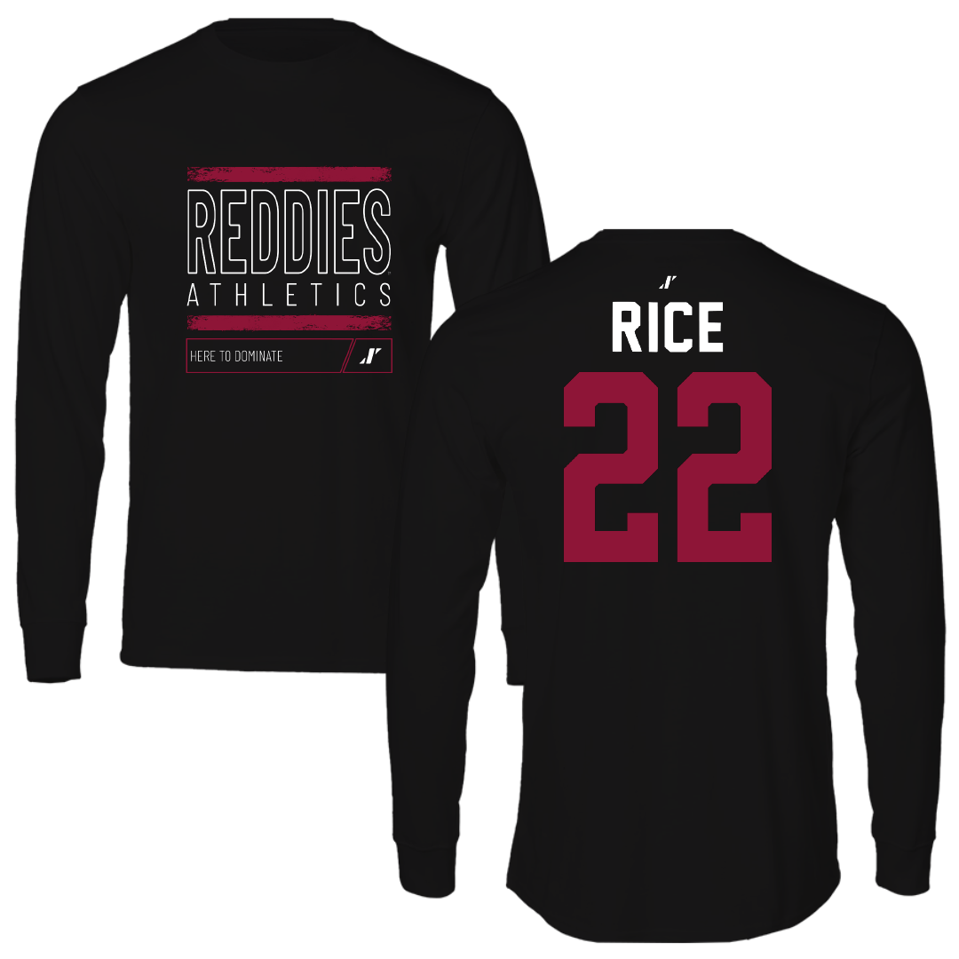 Henderson State University Baseball Black Dominate Long Sleeve - #22 Luke Rice