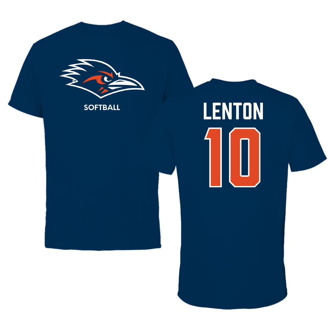 University of Texas at San Antonio Softball Navy Tee - #10 Madison Lenton