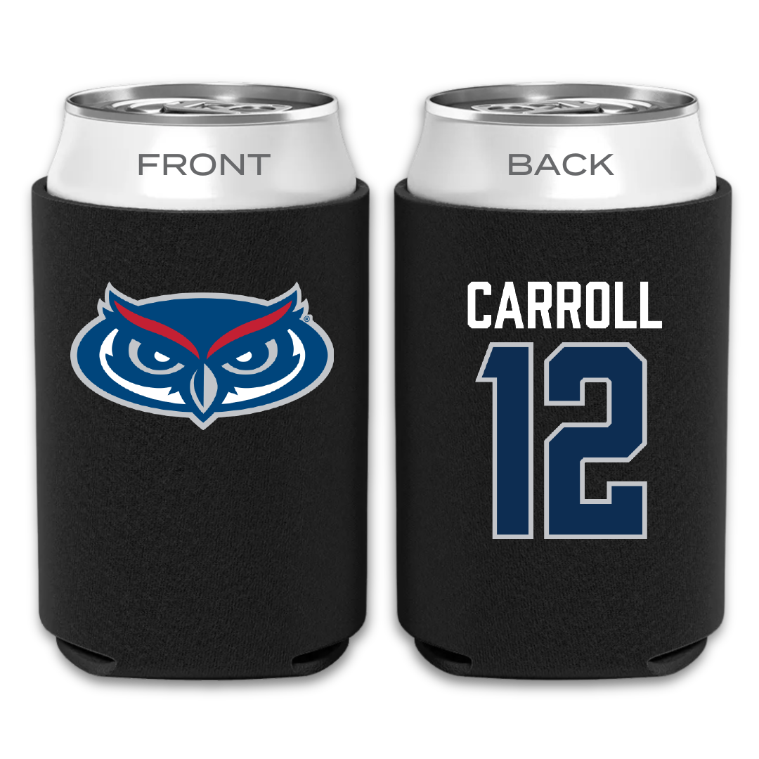 Florida Atlantic University Basketball Black Can Cooler - #12 Tre Carroll