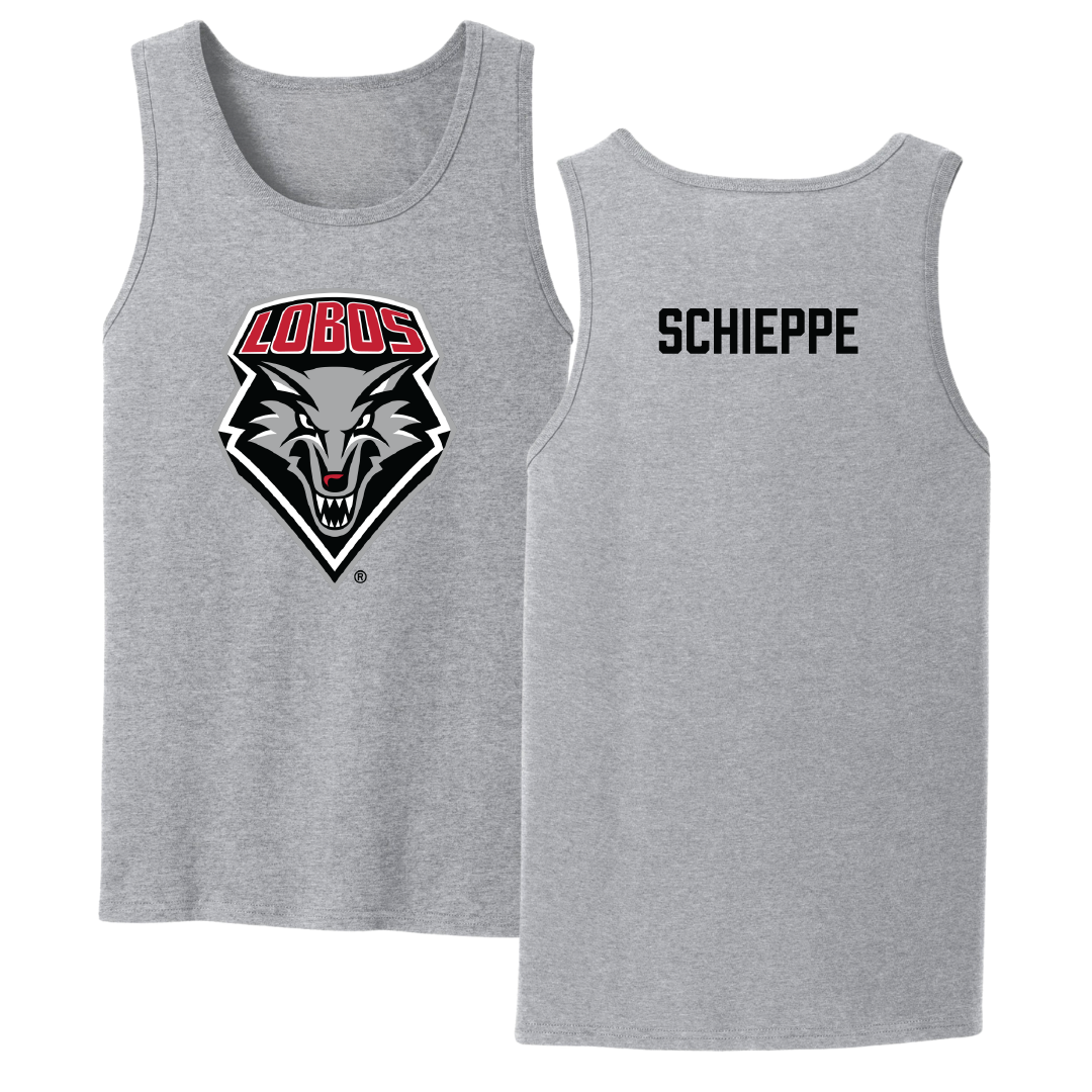 University of New Mexico TF and XC Sport Gray Tank Top - Peyton Schieppe