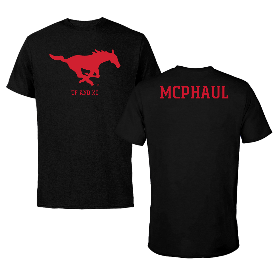 Southern Methodist University TF and XC Black Tee - Camryn McPhaul