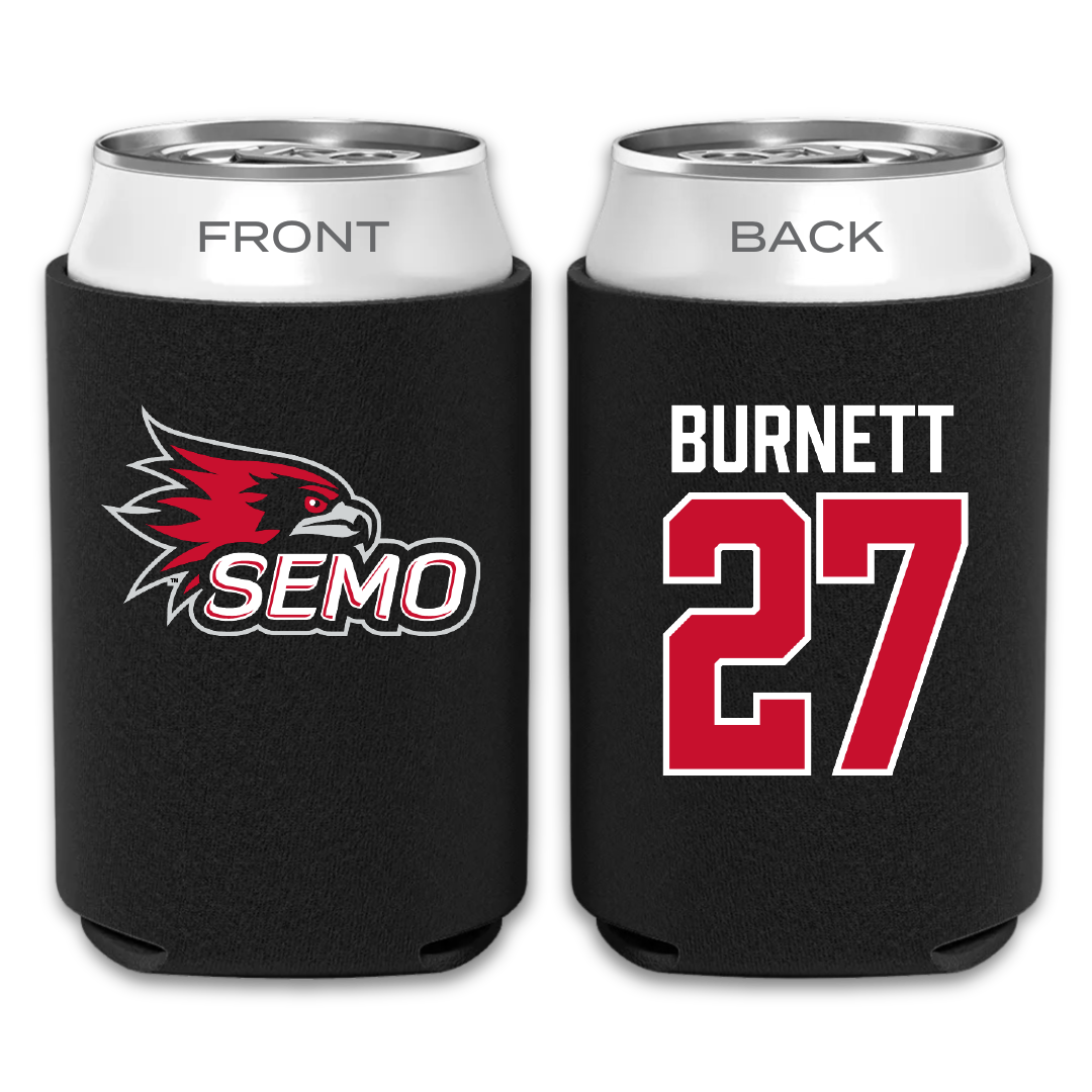 Southeast Missouri State University Softball Black Can Cooler - #27 Hailey Burnett