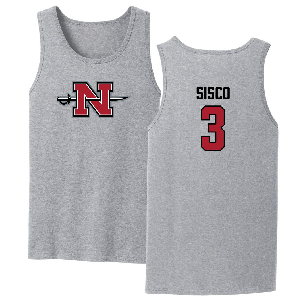 Nicholls State University Softball Sport Gray Tank Top - #3 Claire Sisco