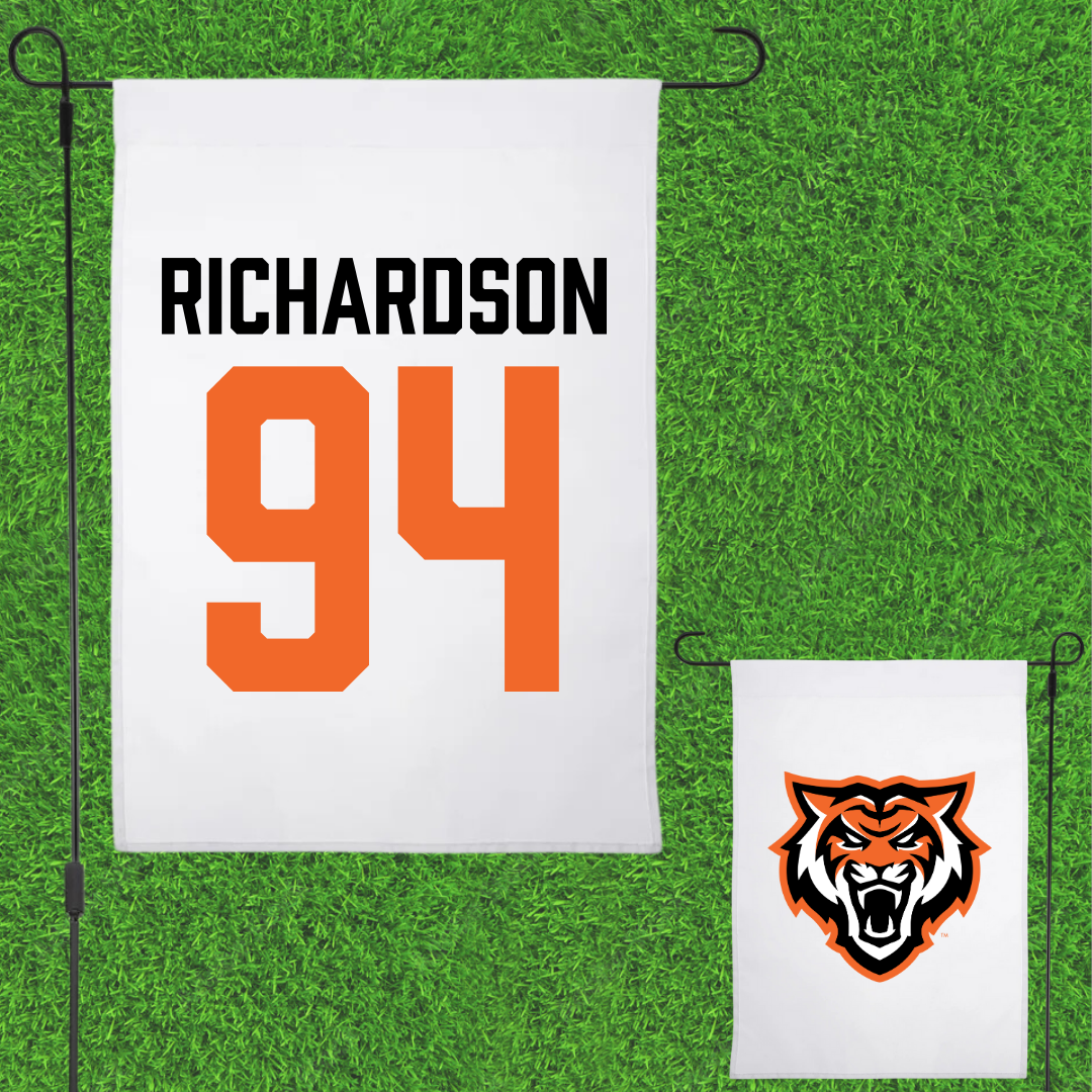 Idaho State University Football White Garden Flag - #94 Malik Richardson