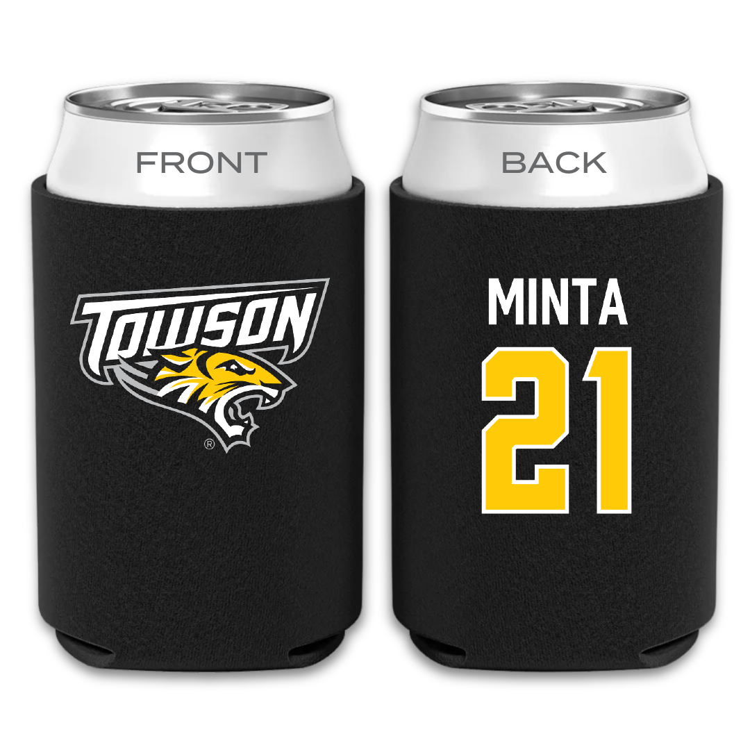Towson University Volleyball Black Can Cooler - #21 Kendall Minta