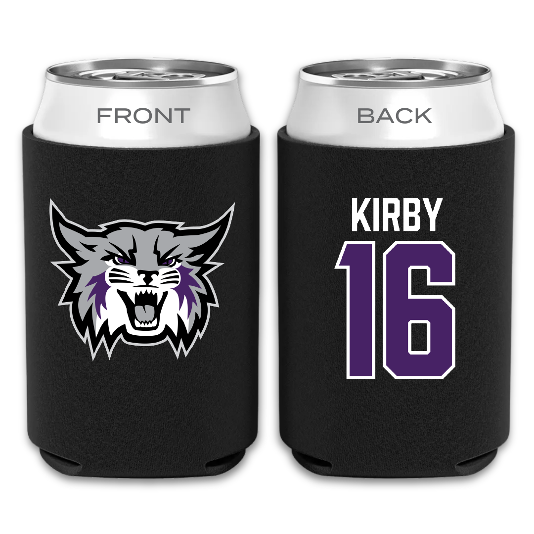 Weber State University Soccer Black Can Cooler - #16 Grace Kirby