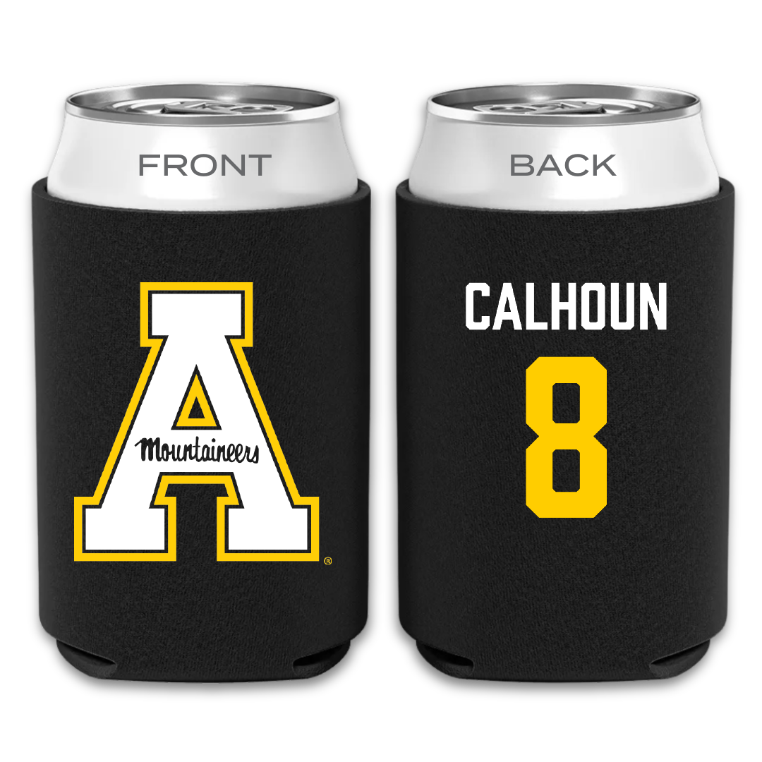 Appalachian State University Football Black Mountaineers Can Cooler - #8 Jaylon Calhoun