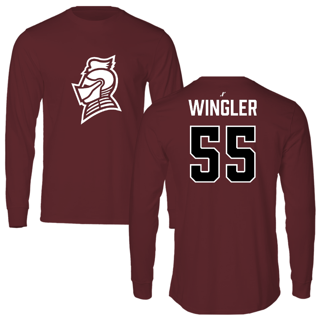 Bellarmine University Basketball (W) Maroon Performance Long Sleeve - #55 Kendall Wingler