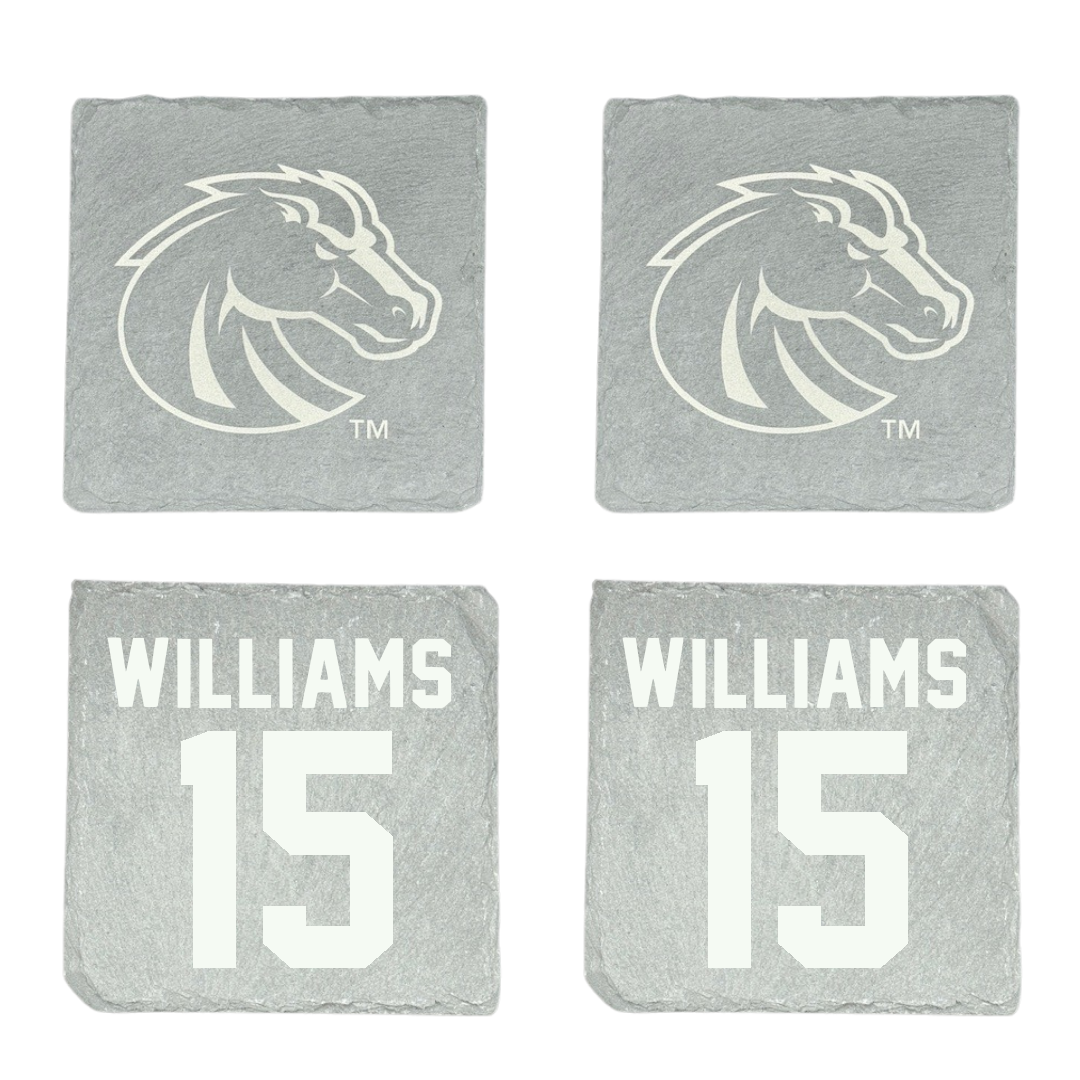 Boise State University Football Stone Coaster (4 Pack)  - #15 Malakai Williams