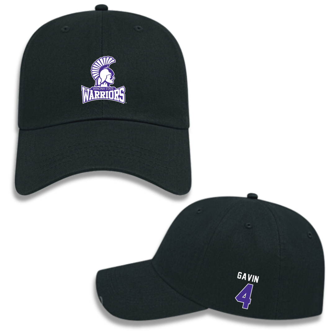 Winona State University Football Black Hat - #4 Ty Gavin